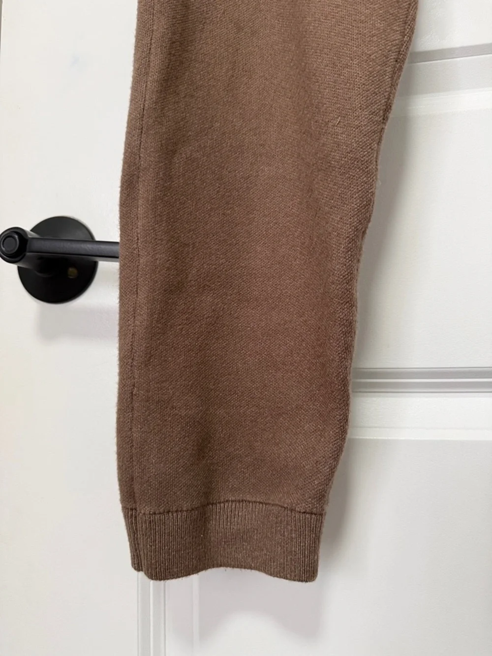 Monrow Women’s Tan Knit Jogger Pull On Sweatpants size Small